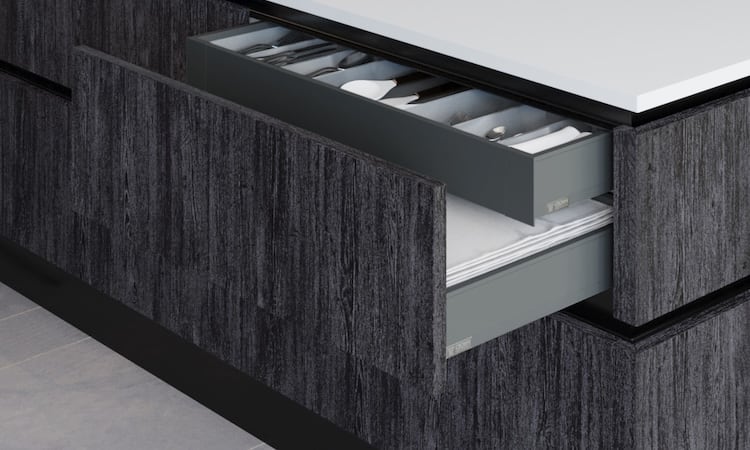 Internal drawers for kitchen