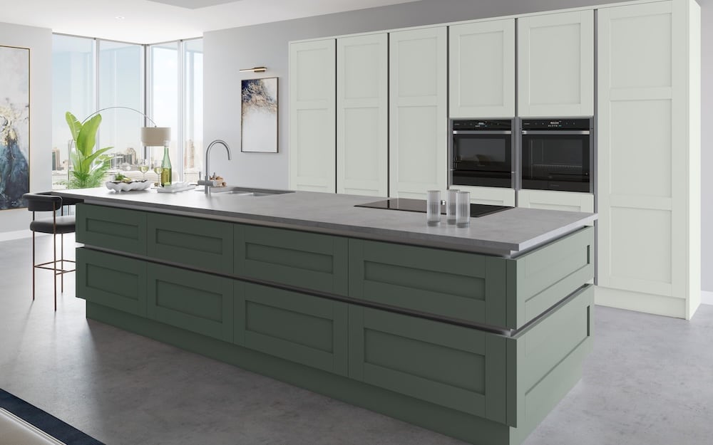 handleless shaker kitchen